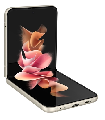 Attēls no Samsung Galaxy Z Flip3 5G SM-F711B 17 cm (6.7") Android 11 USB Type-C 8 GB 128 GB 3300 mAh Cream