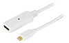 Picture of Kabel Deltaco DisplayPort Mini - HDMI 1m biały (DP-HDMI100)