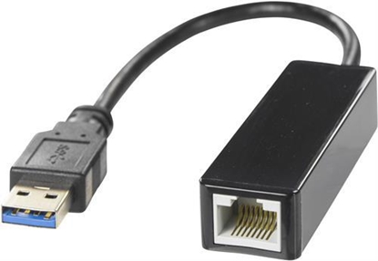 Picture of Adapteris DELTACO 1xRJ45, 1xUSB3.0, juodas / USB3-GIGA5