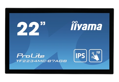 Picture of iiyama ProLite TF2234MC-B7AGB computer monitor 54.6 cm (21.5") 1920 x 1080 pixels Full HD LED Touchscreen Multi-user Black