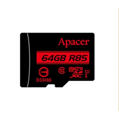 Attēls no Karta Apacer Secure Digital MicroSDXC 64 GB Class 10 UHS-I/U1  (AP64GMCSX10U5-R)