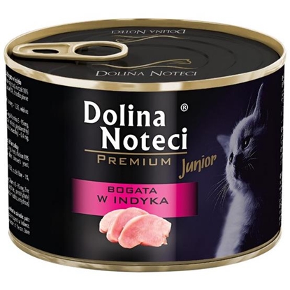 Picture of Dolina Noteci Premium Junior rich in turkey - wet cat food - 185g