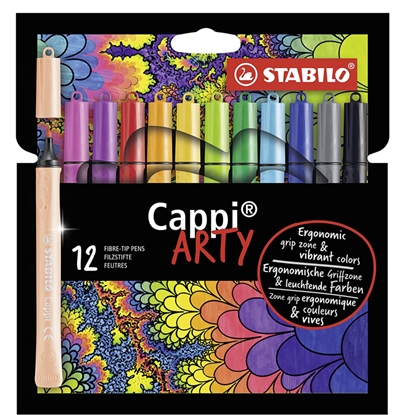 Attēls no Flomasteri Stabilo Cappi Arty 12-krāsas
