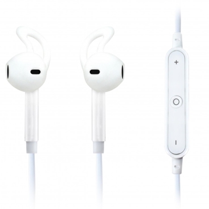 Attēls no Msonic MHS6W BLUETOOTH EARPHONES SMARTPHONE CONTROL WITH MICROPHONE ( White)