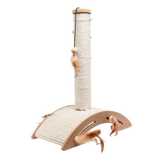 Picture of Nagu asināmais + rotaļlieta kaķiem SISAL+TOY ELLA 40x21x52cm