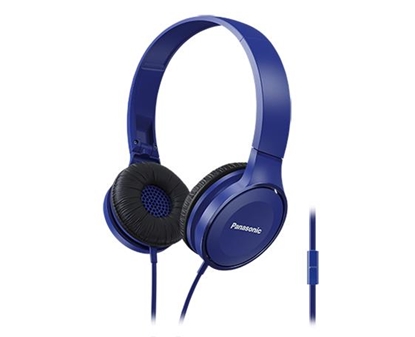 Attēls no Panasonic | RP-HF100ME-A | Overhead Stereo Headphones | Wired | Over-ear | Microphone | Blue