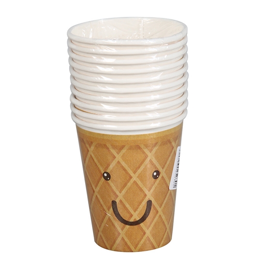 Изображение Papīra glāzes Eco 250ml saldējums 10gab.