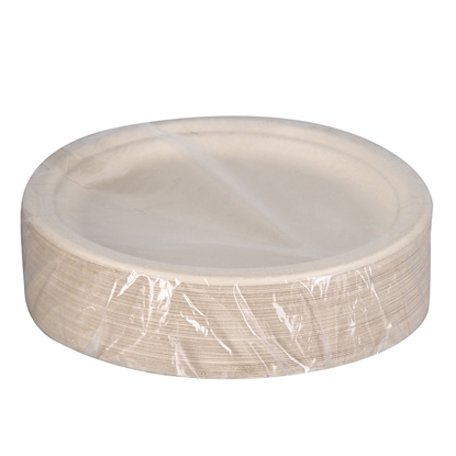 Attēls no Vienreizliet. Šķīvji Merkant cukurniedru 23cm, 50gab.