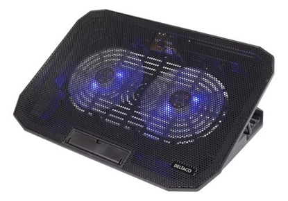 Picture of Deltaco LTC-100 notebook cooling pad 39.6 cm (15.6") 1400 RPM Black