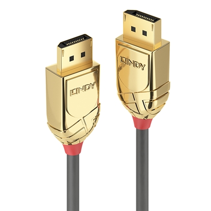 Attēls no Lindy 10m DisplayPort 1.2 Cable, Gold Line