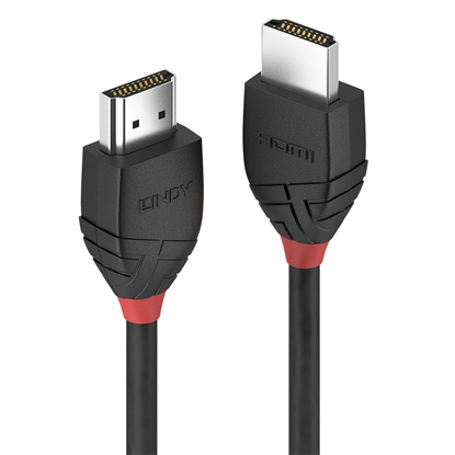 Attēls no Lindy 0.5m High Speed HDMI Cable, Black Line