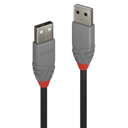 Изображение Lindy 1m USB 2.0 Type A Cable, Anthra Line