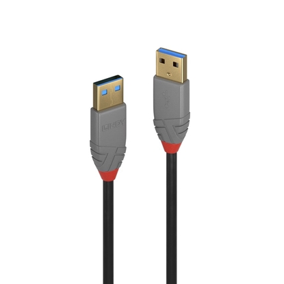 Attēls no Lindy 2m USB 3.2 Type A Cable, Anthra Line