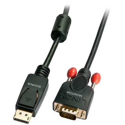 Attēls no Lindy 3m DisplayPort to VGA Adaptercable