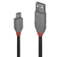 Изображение Lindy 2m USB 2.0 Type A to Micro-B Cable, Anthra Line