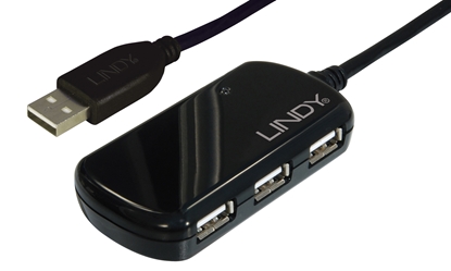 Attēls no Lindy 8m USB2.0 Active Extension Hub