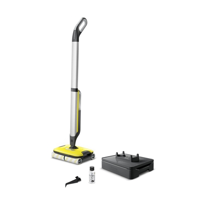 Picture of Kärcher FC 7 Cordless Electric broom Battery Wet Bagless Silver, Yellow