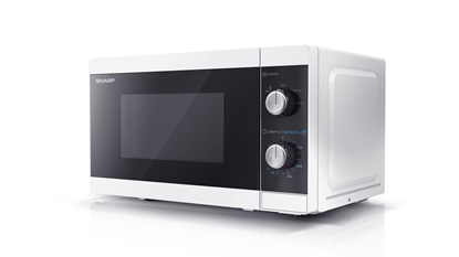 Picture of Sharp YC-MS01E-W microwave Countertop Solo microwave 20 L 800 W Black, White