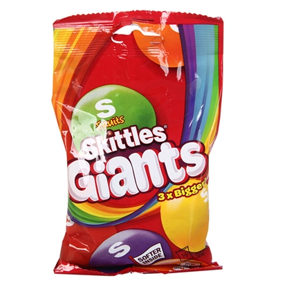 Attēls no Želejkonfektes Skittles Giants Bag 95g