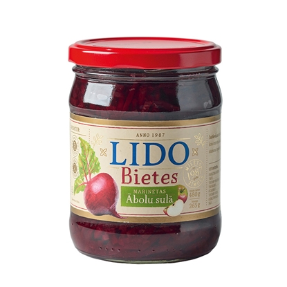 Picture of Bietes marinētas Lido ābolu sulā 480g