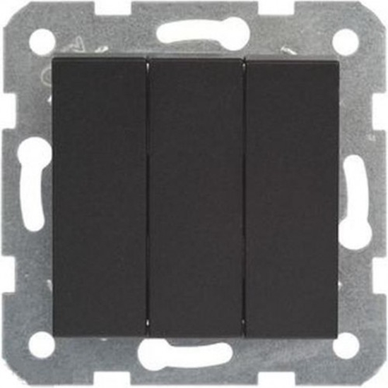 Picture of Slēdzis 1+1+1 melns meh. z/a  NOVELLA Viko by Panasonic