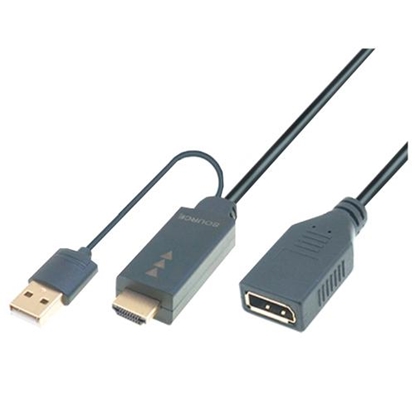Attēls no Kabel USB M-CAB USB-A - USB-A + HDMI 0.3 m Szary (6060013)
