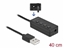 Attēls no Delock USB Headset and Microphone Adapter with 2 x 3.5 mm Stereo Jack for Windows and Mac OS