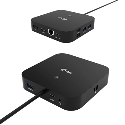 Attēls no i-tec USB-C HDMI DP Docking Station with Power Delivery 100 W