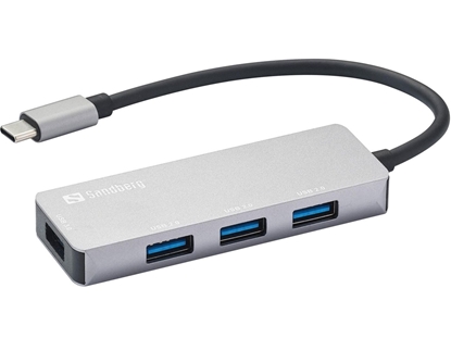 Picture of Sandberg USB-C Hub 1xUSB3.0+3x2.0 SAVER