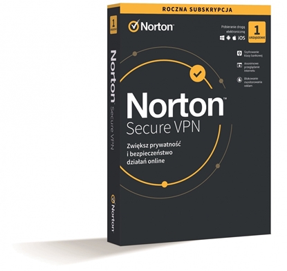 Picture of Oprogramowanie Norton Secure VPN PL 1 użytkownik,  1 urządzenie, 1 rok 21420123