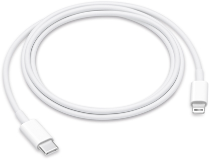 Изображение Kabelis Apple Lightning Male - USB Type-C Male 1m White