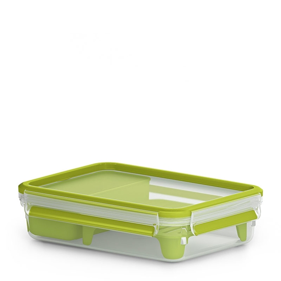 Picture of Emsa Clip&Go Brunchbox 518099 1,2l Transparent/Green