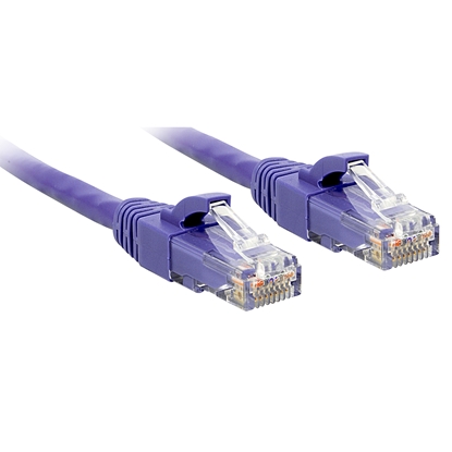 Picture of Lindy 0.3m Cat.6 U/UTP Cable, Purple