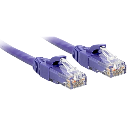 Attēls no Lindy 0.5m Cat.6 U/UTP Cable, Purple
