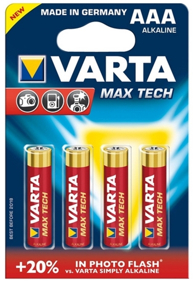 Изображение 1x4 Varta Longlife Max Power Micro AAA LR03