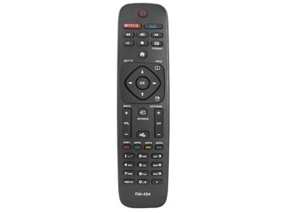 Picture of HQ LXRM494 TV Remote control PHILIPS / RM-494 / Black