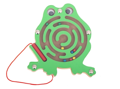 Picture of RoGer Magnetic Ball Labyrinth with LED sound Frog Green
