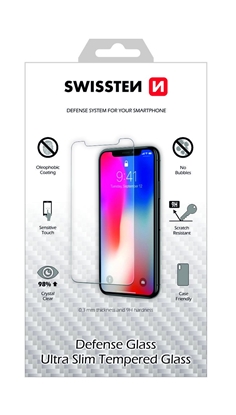 Attēls no Swissten Ultra Slim Tempered Glass Premium 9H Screen Protector Apple iPhone 13 / 13 Pro