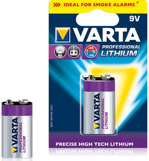 Picture of 1 Varta Ultra Lithium 9V-Block 6 LR 61