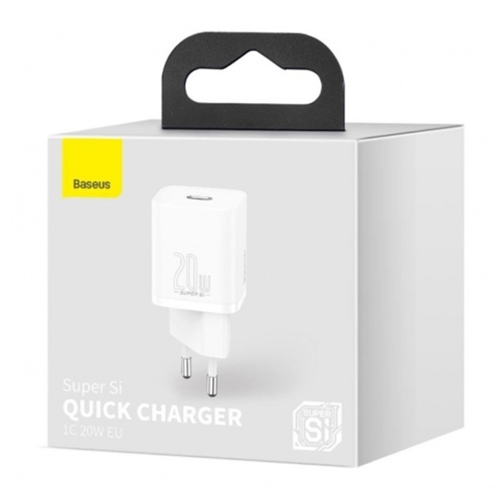 Picture of Lādētājs Baseus Super Si Quick Charger 1C USB-C 20W White