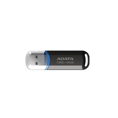 Picture of MEMORY DRIVE FLASH USB2 64GB/BLACK AC906-64G-RBK A-DATA