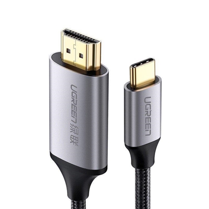 Attēls no Kabel USB Ugreen USB-C - HDMI 1.5 m Srebrny (50570)