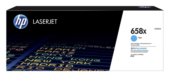 Picture of HP 658X High Yield Cyan Original LaserJet Toner Cartridge