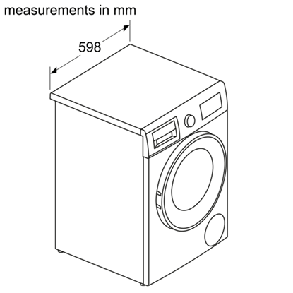 Attēls no BOSCH Washing machine - Dryer WNA134L0SN, 8/5 kg, 1400 rpm, energy class E, depth 59 cm