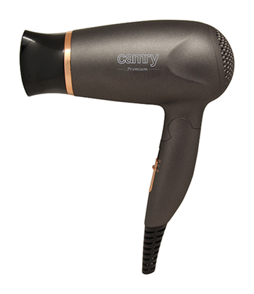 Attēls no Camry Hair Dryer CR 2261 1400 W, Number of temperature settings 2, Metallic Grey/Gold