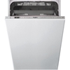 Picture of WHIRLPOOL Built-In Dishwasher WSIO3T223PCEX, Energy class E ( old A++), 45 cm, Powerclean PRO, Third basket, 7 programs