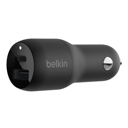 Picture of Belkin Dual Car Charger   37W PD 25W USB-C/12W USB-A   CCB004btBK