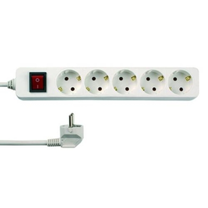 Picture of REV Socket line 5-fold 3,0 m w. switch white