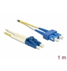 Изображение Delock Cable Optical Fibre 9/125µm LC - SC Singlemode OS2 1m
