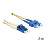 Picture of Delock Cable Optical Fibre 9/125µm LC - SC Singlemode OS2 2m